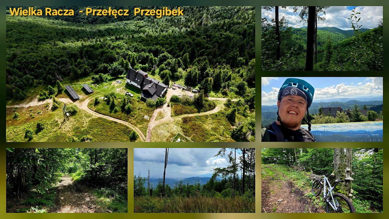 Wielka Racza -  Przełęcz Przegibek alternatywa szlaku czerwonego na szlak graniczny