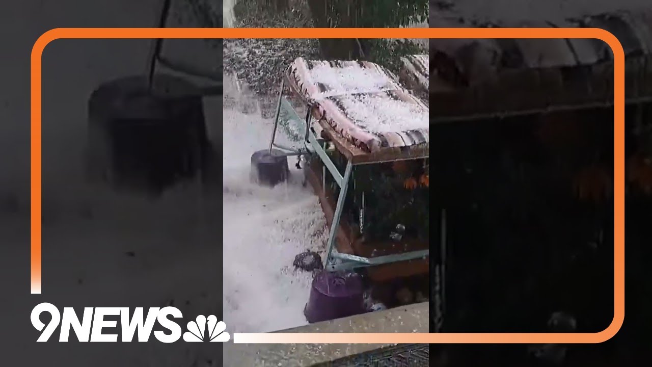 Crazy hail storm hits Arvada Monday afternoon