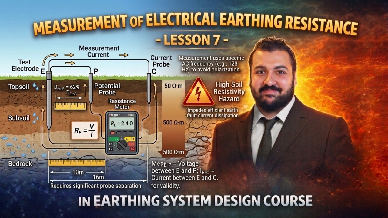 Measurement of Electrical Earthing Resistance -  Lesson 7 in Earthing System Design Course