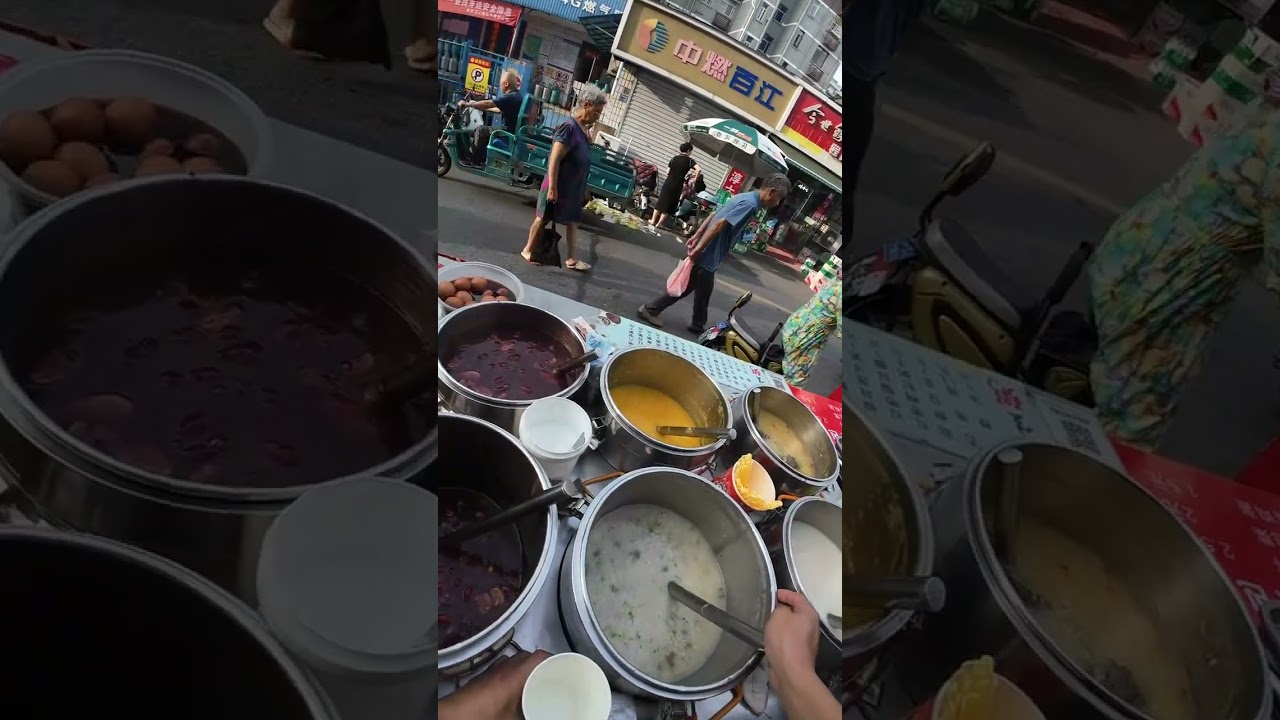 The process of selling eight-treasure congee for breakfast