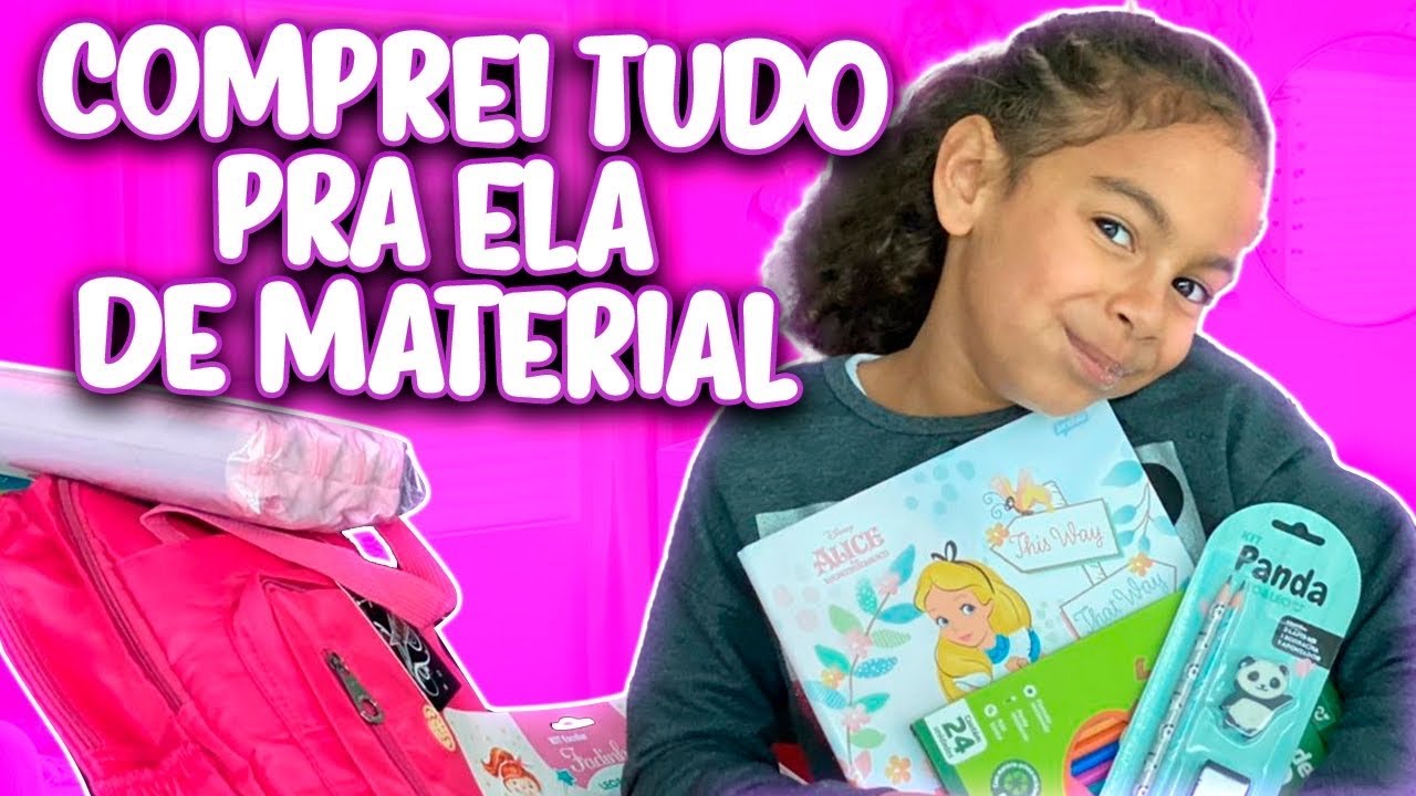 MATERIAL ESCOLAR 2021 - PRESENTEAMOS A FILHA DA NOSSA FUNCIONÁRIA!
