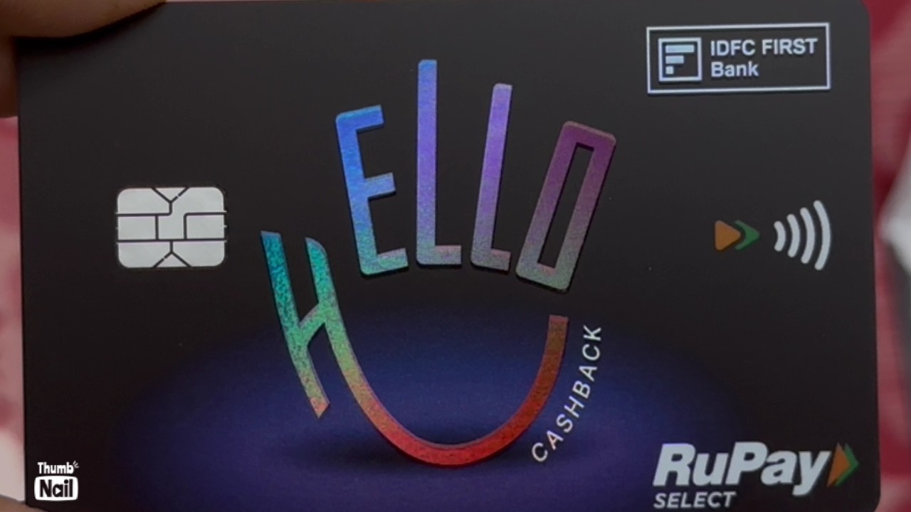 Credit card | Hello Cashback Credit Card | IDFC FIRST Bank | 5% cashback on everything | upi cashbac