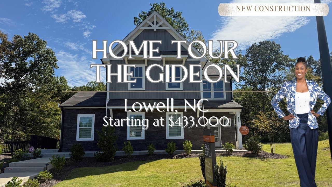 Новые дома в Лоуэлле, Северная Каролина | Экскурсия по дому Gideon от True Homes в Lowell Woods