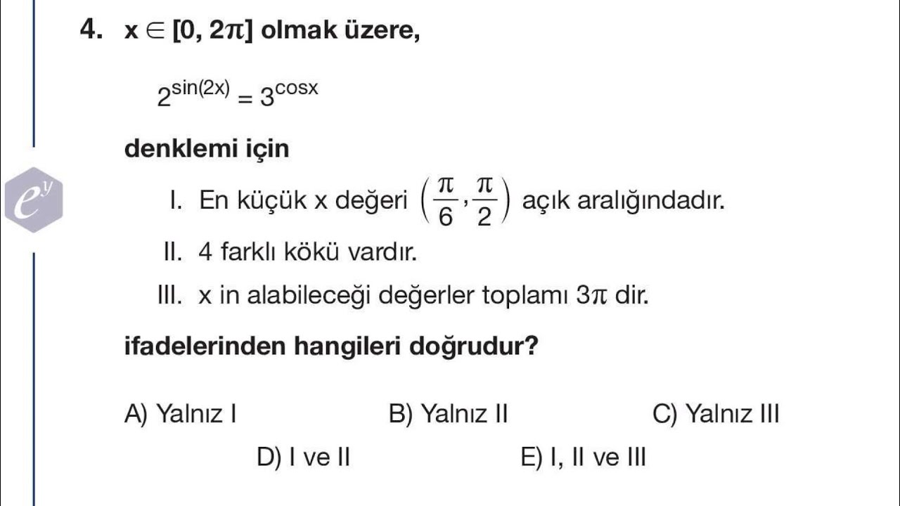 Derece İsteyenlere Trigonometri Sorusu🔥Ergi Yayınları 🔥