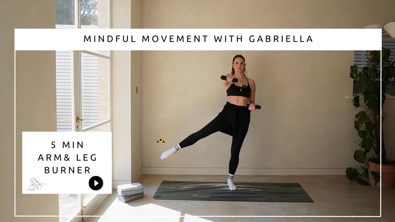 5 Minute Arms & Legs Workout (Optional Weights!)