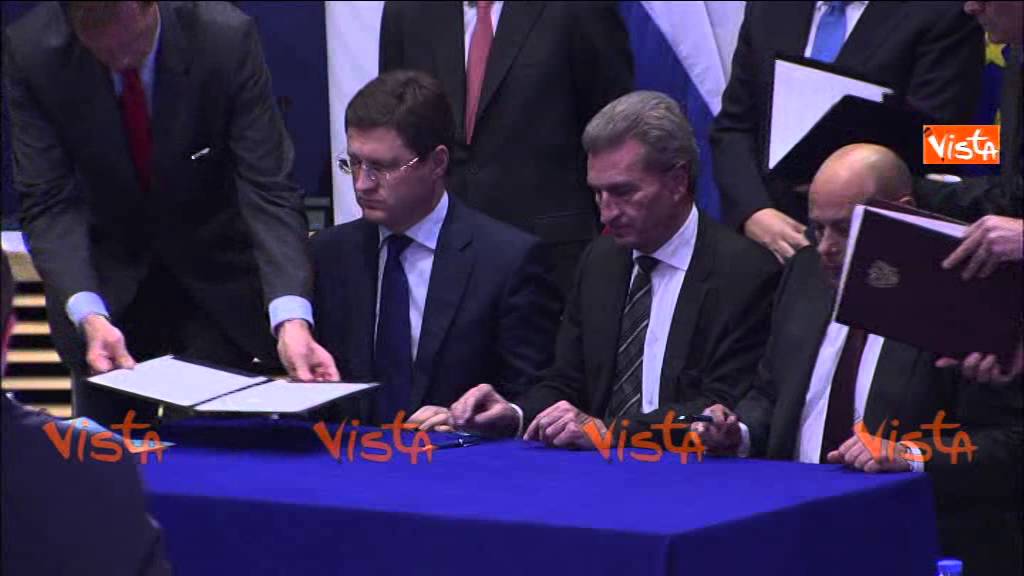 31 10 14 BRUXELLES UE RUSSIA UCRAINA FIRMANO ACCORDO SU GAS w01 14