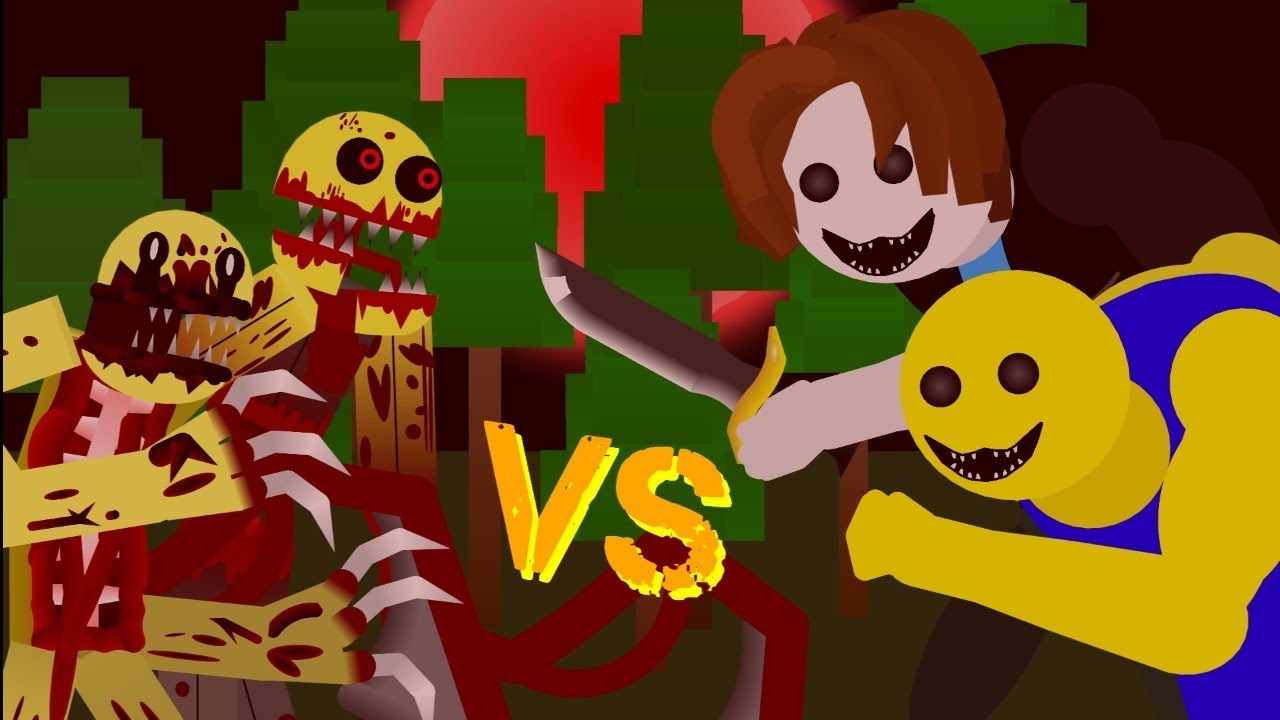 Bakon and Noobius 🆚 Larry and Barry (BAKON 🆚 RESIDENCE MASSACRE) Animation