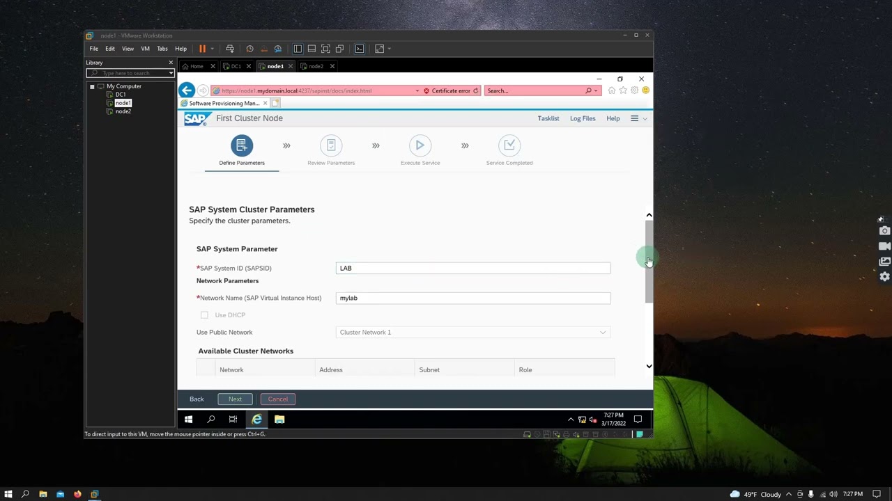 Install High Availability for SAP ASCS ona  Microsoft Windows fail-over cluster