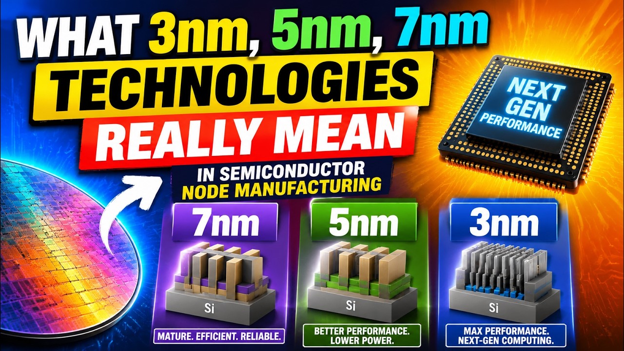 What 3nm, 5nm, and 7nm Technologies Really Mean in Semiconductor Node Manufacturing (9 Minutes)