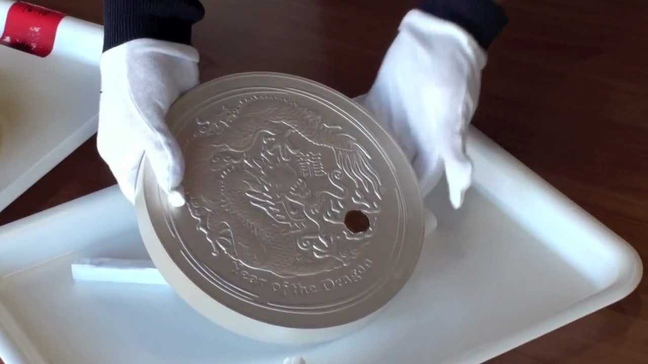 Perth Mint Strikes 10 Kilo Gold & Silver Year of the Dragon Coins