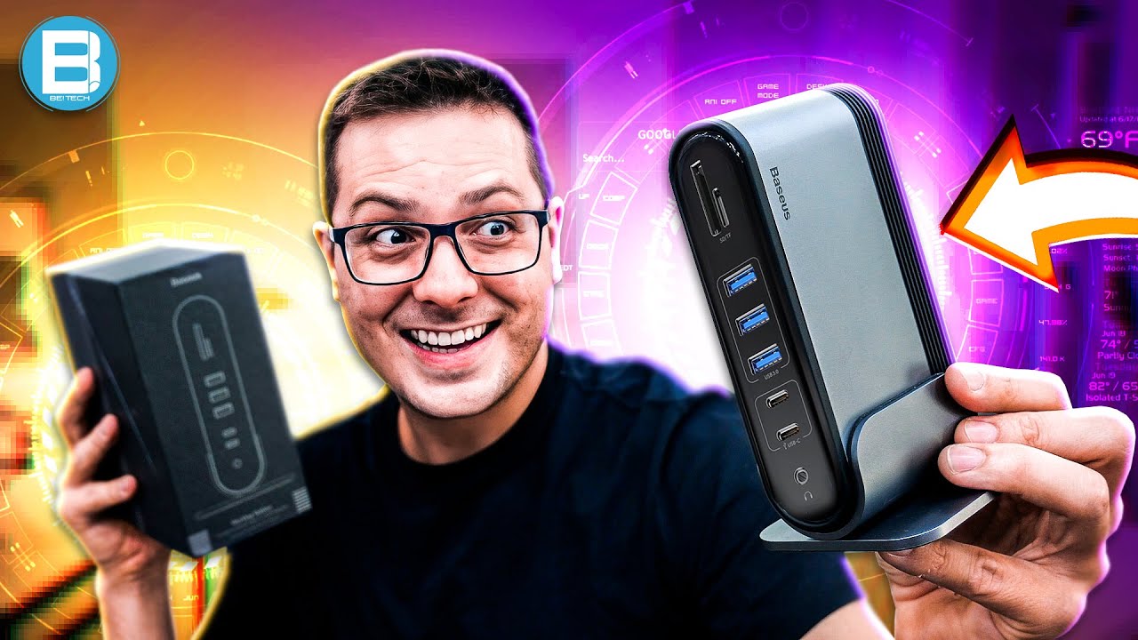 15 em 1! Um HUB USB MULTI USO! Isso PODE te AJUDAR muito! Várias CONEXÕES em um único LUGAR! BASEUS!