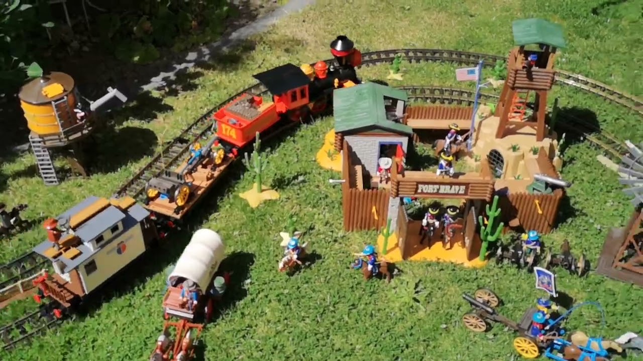Playmobil Train Western Gartenbahn Part 2