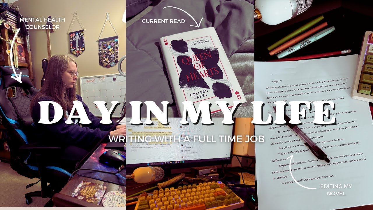 a day in the life of a writer with a full time job // vlog