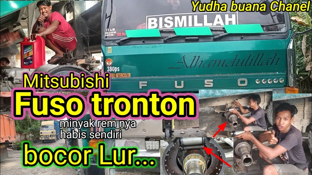 Mitsubishi Fuso tronton 8 DC 11 || minyak rem selalu berkurang/ habis