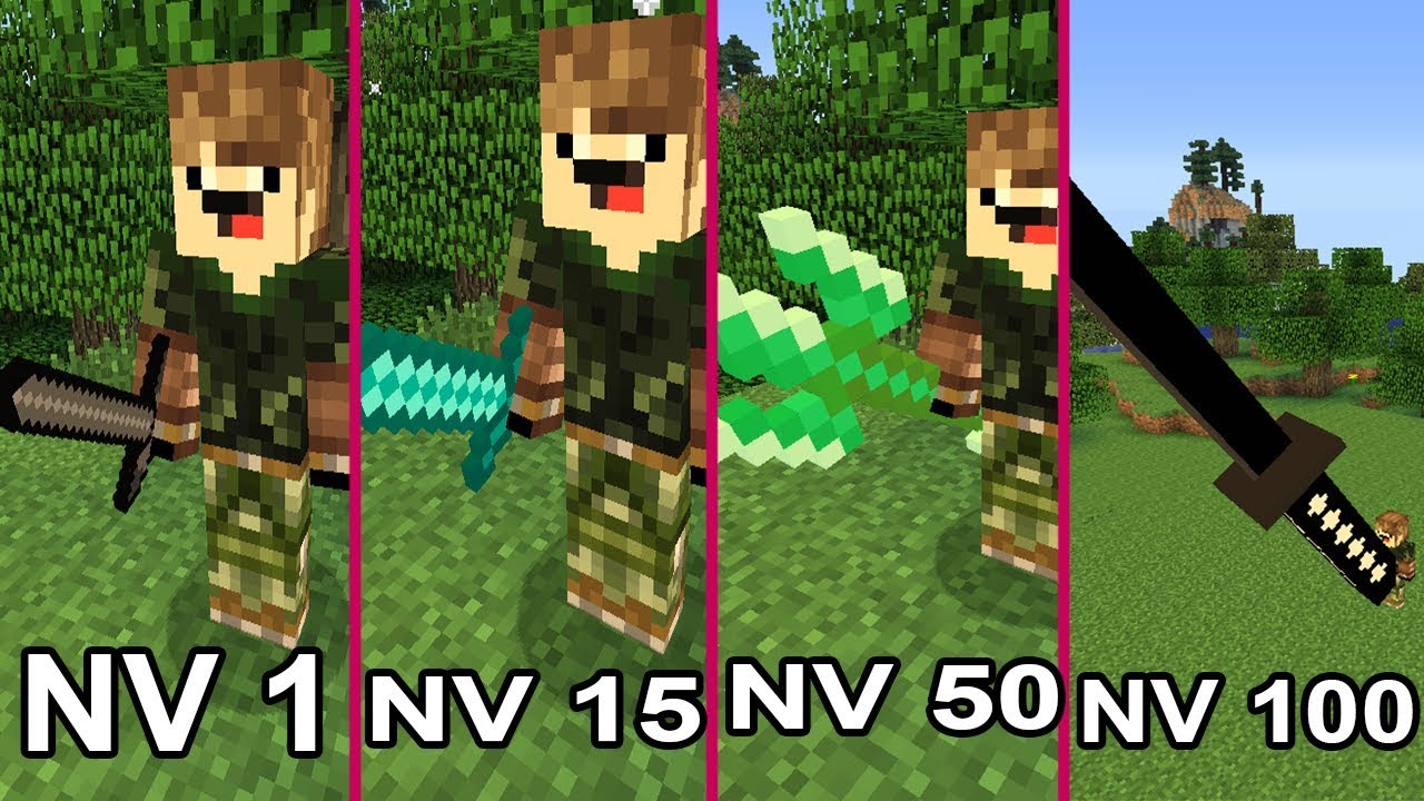 ⚠️ NÍVEIS DE ESPADA - MINECRAFT ⚠️