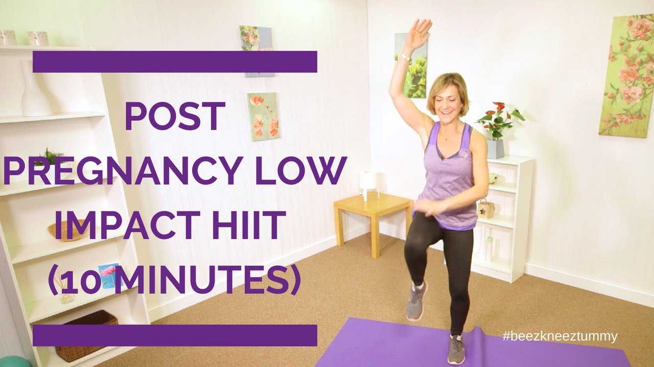 10 Minute Low Impact Cardio HIIT Workout | Post Pregnancy | Vicky Warr