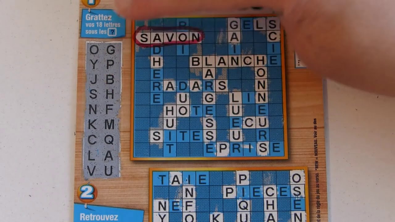 grattage fdj  Session spéciale 2 dédicaces avec 6 Blackjack et 2 Maxi Mots Croisés