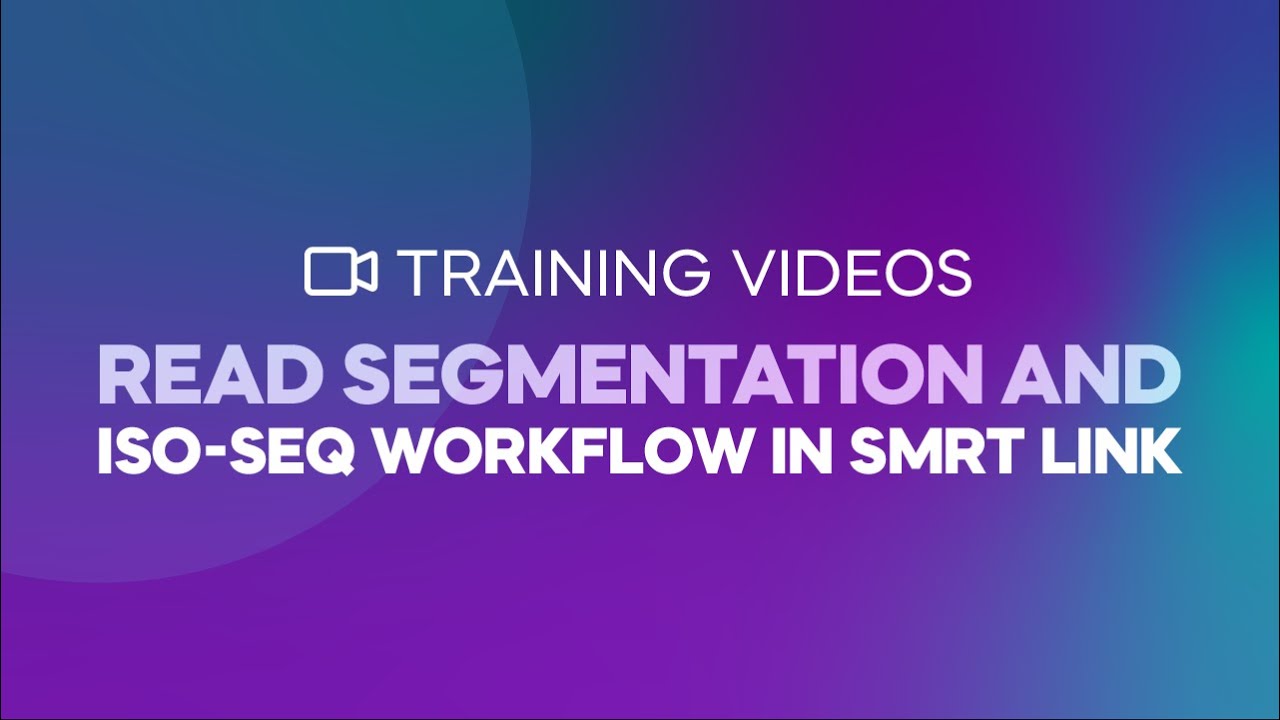 Read Segmentation and Iso-Seq workflow in SMRT Link
