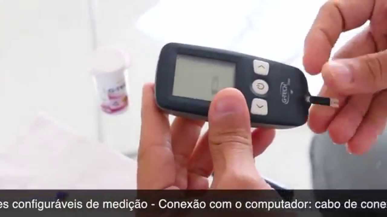 Medidor de Glicose G-TECH FREE - Como usar.  F&aacute;cil e r&aacute;pido.
