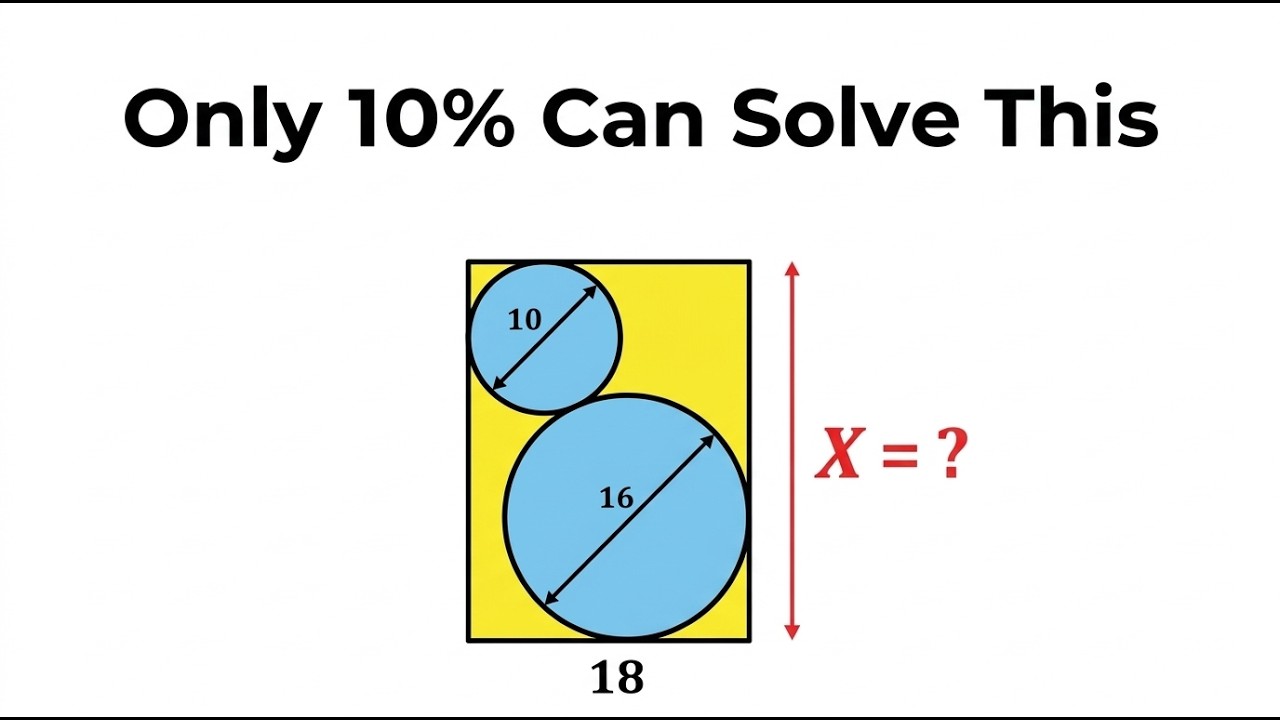Сможете ли вы найти X? (Геометрическая головоломка)