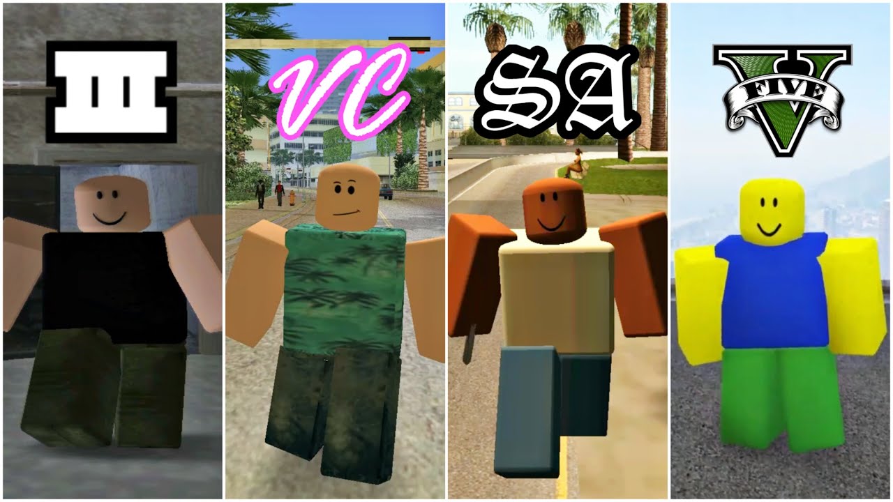 How Roblox Looks in GTA Games | ROBLOX Evolution 😎
