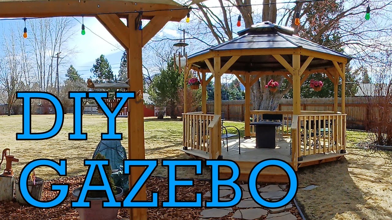 DIY - How I Built/Assembled a Sunjoy Octagon 13x13 ft. Cedar Framed Gazebo