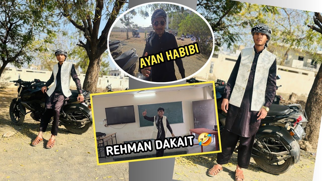 Royal Entry in Black Kurta 😎 | Traditional Day in College celebrate || uvesh vloger 
