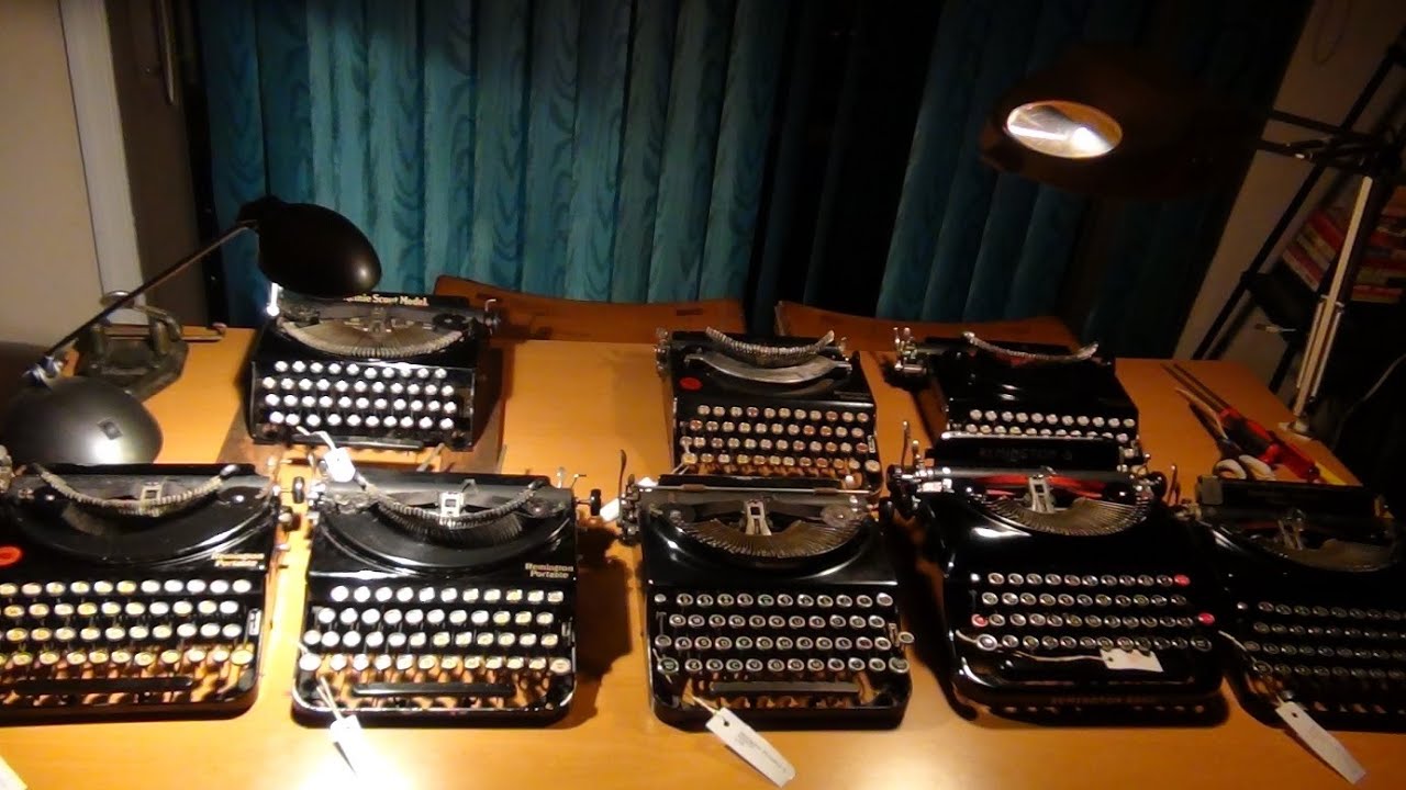 Remington Portable Typewriters 1, 2, 3, 4, 5, 5T Comparison
