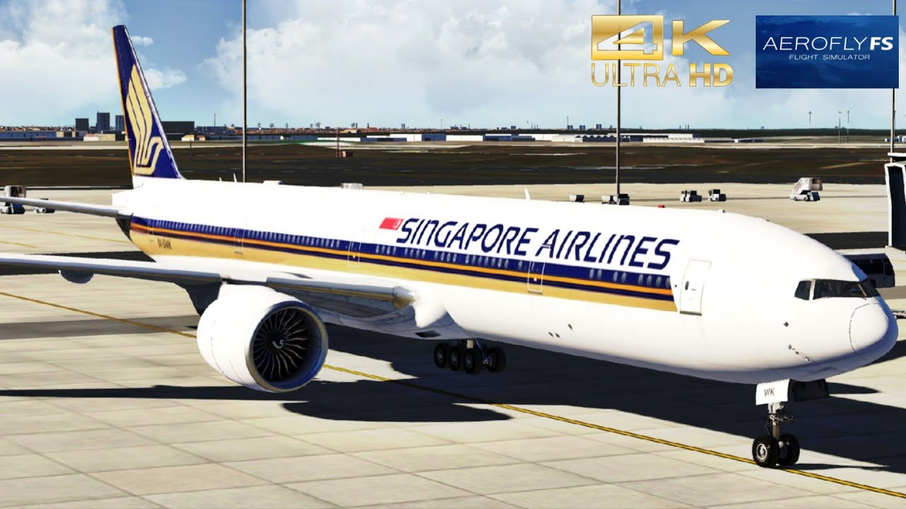 AEROFLY FS GLOBAL |Full flight Frankfurt to Singapore - 4K ULTRA HD
