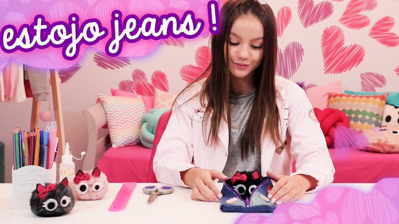 COMO FAZER UM LINDO ESTOJO JEANS ❤ MUNDO DA MENINA