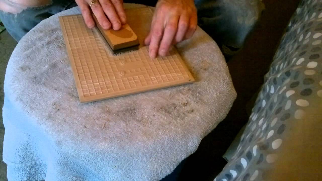 Japanese waterstone flattening using ceramic tile (addendum)
