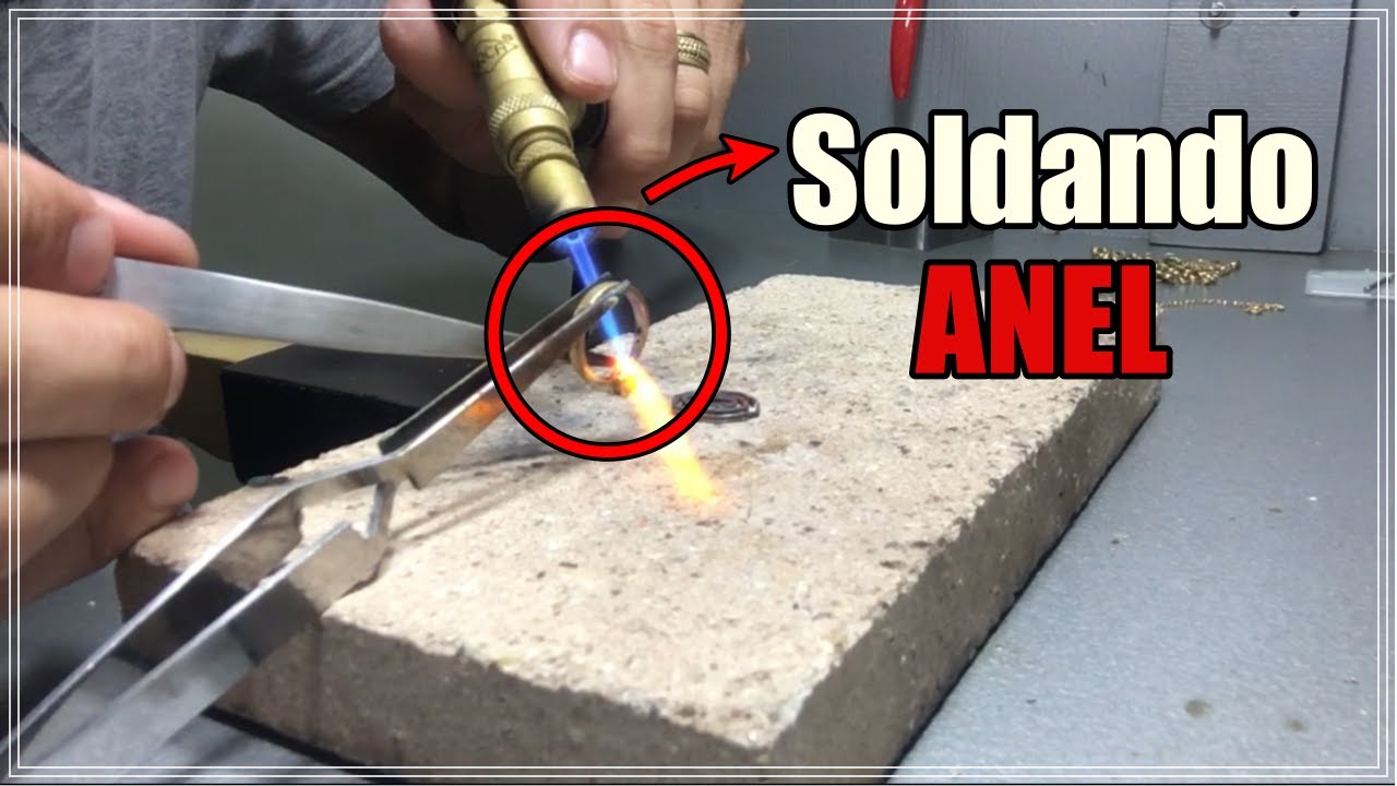 Como soldar anel de ouro - PASSO A PASSO - Dicas para INICIANTES. SOLDA DE OURO.