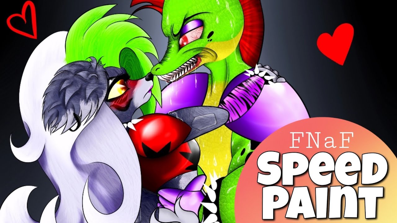 Monty x Roxy ~ LOVE ART | FNaF Security Breach song | ◕ &omega; ◕