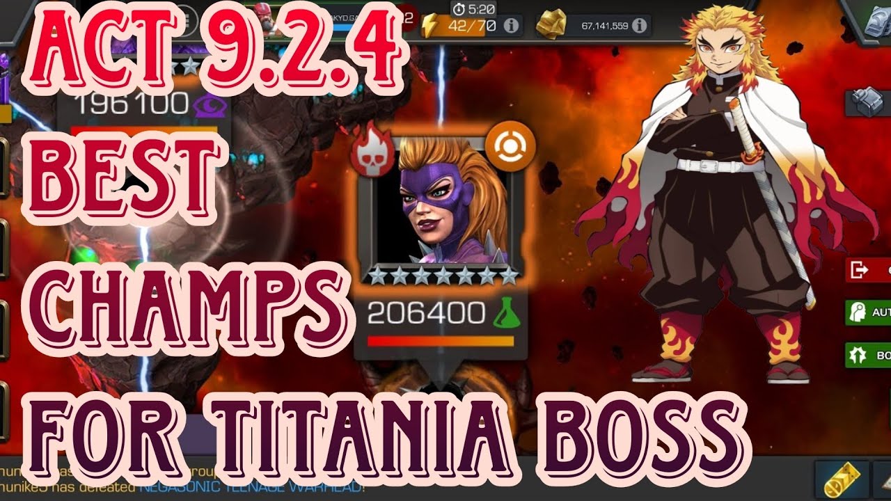 BEST WAY TO BEAT TITANIA BOSS IN ACT 9.2.4 &ndash; MCOC SOLO | 2025 |