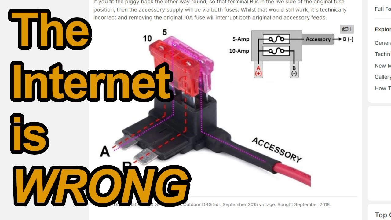 Fuse Tap/Piggyback Holder - The CORRECT Way