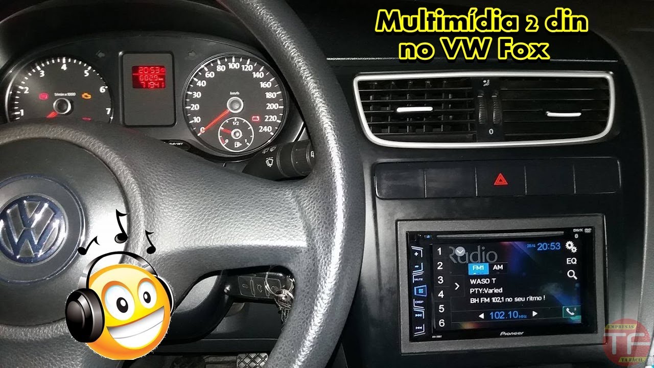 Com instalar multimidia, Dvd 2 Din ou MP5 no Fox