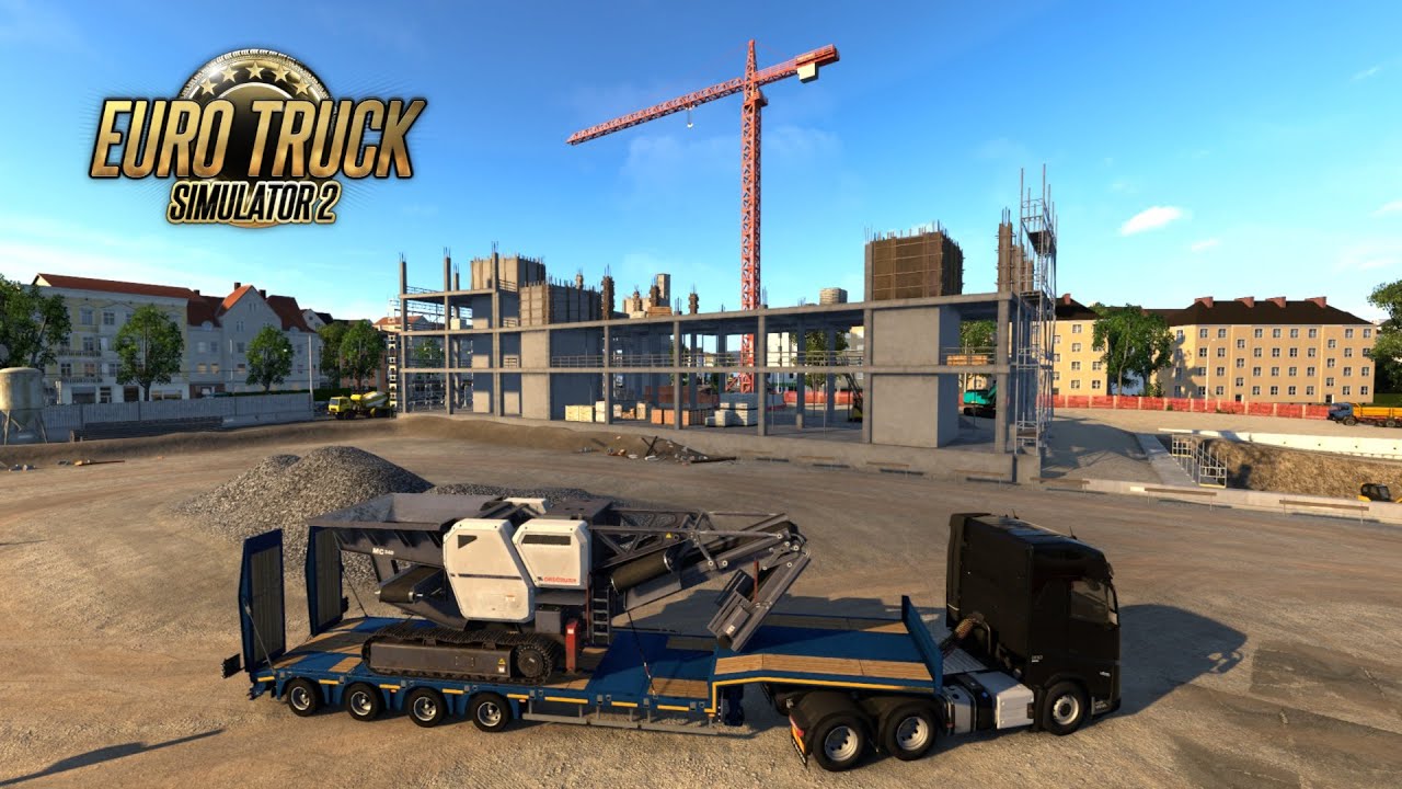 #ETS2 Mobile Crusher between HOCHTIEF #Bern to #Stuttgart Euro Truck Simulator 2