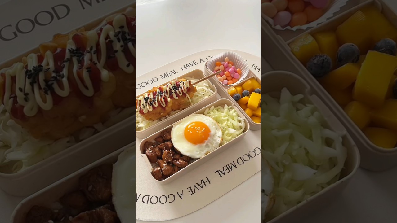 Surprise School Lunch Bento for My Sister #asmr #food #lunch #bentobox
