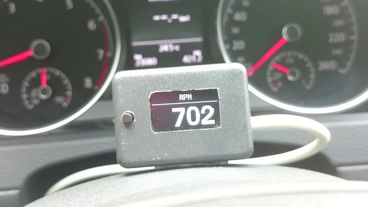 Gauge/Display OBDII - pressão do turbo, rpm, temperaturas para veículos com CAN-BUS