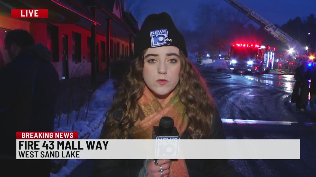 Fire mostly out at West Sand Lake strip mall