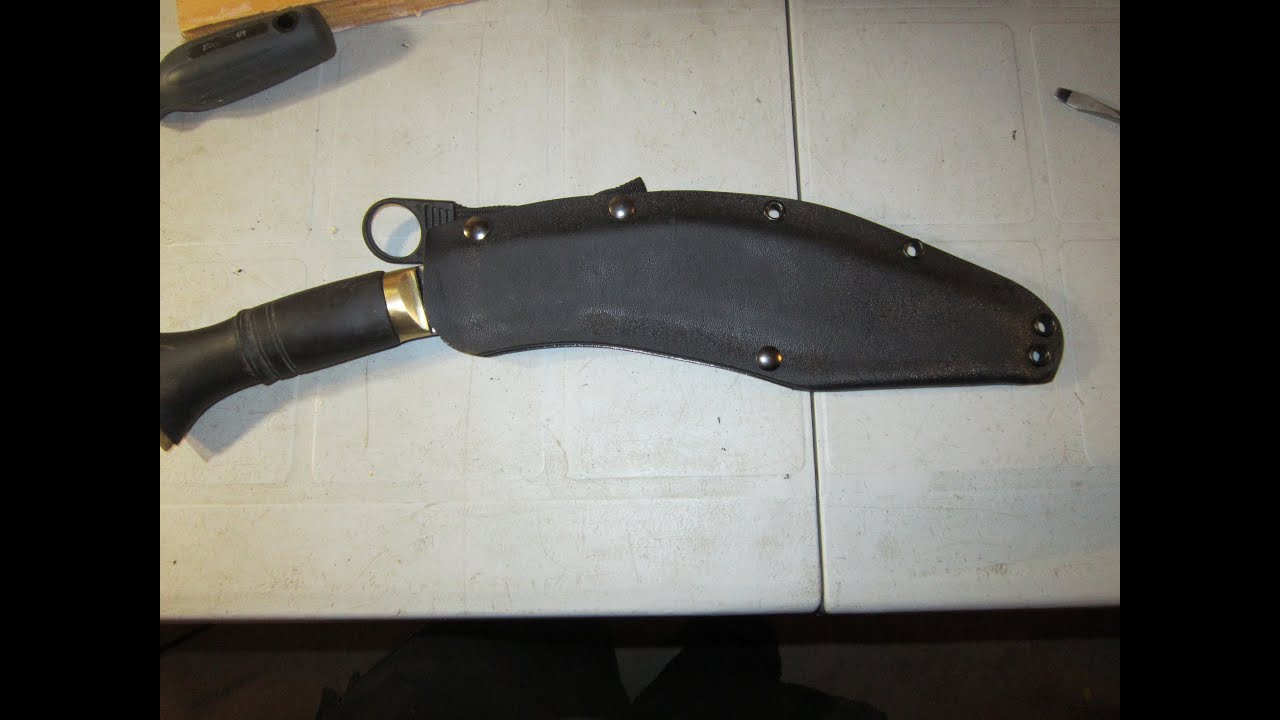 Kydex Sheath for a Kukuri - Build along Part 2