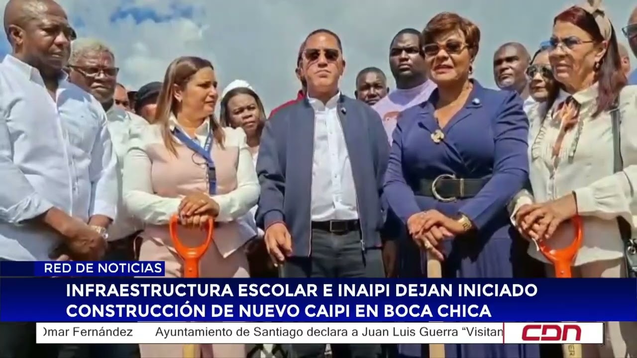 Infraestructura Escolar e Inaipi dejan iniciado construcción de nuevo Caipi en Boca Chica