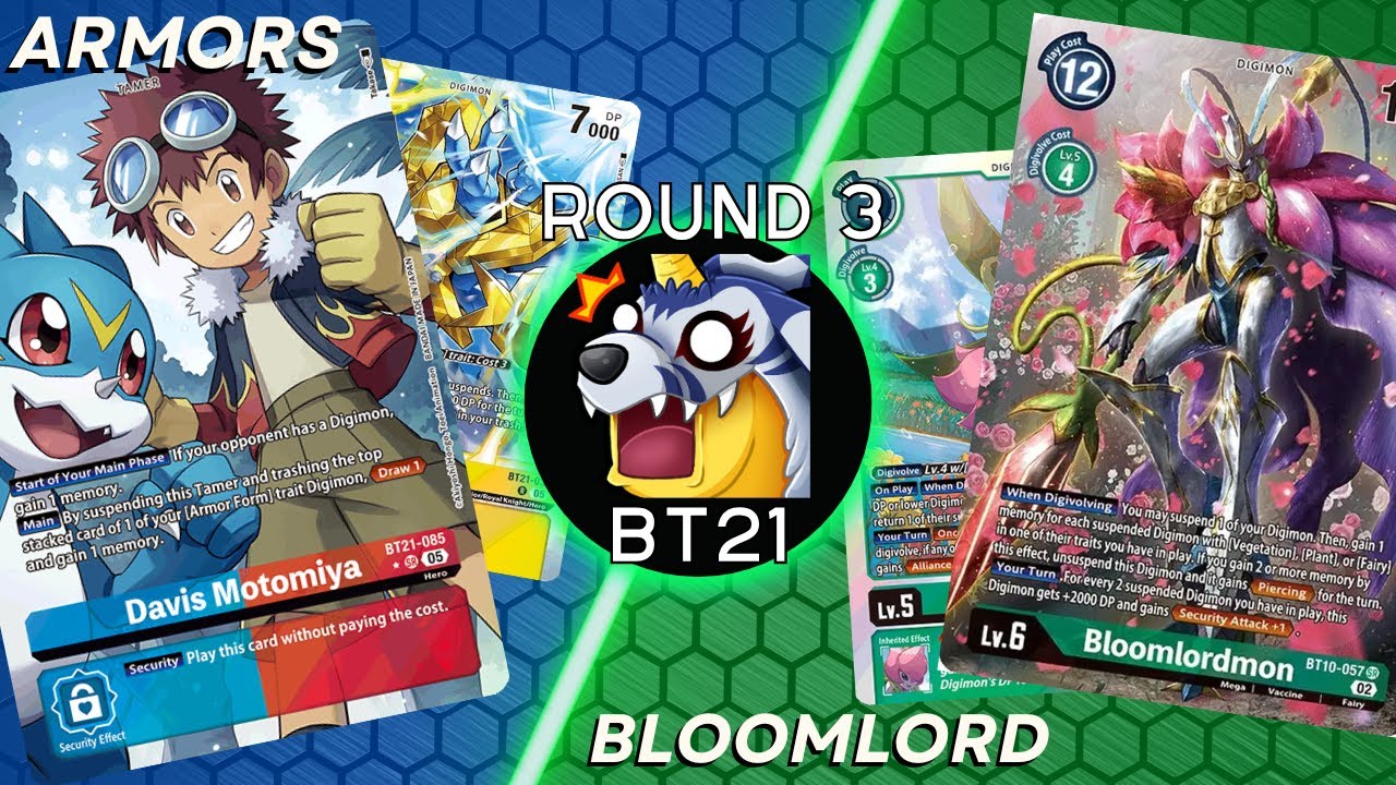 Digimon TCG [BT21] Armors Vs Bloomlord! Eagle X Webcam Round 3!