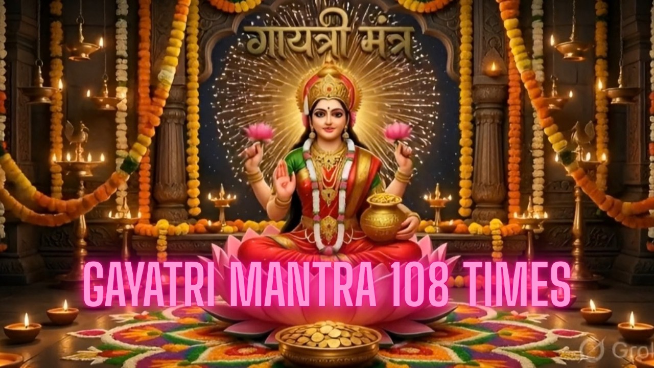 Gayatri Mantra 108 Times | Powerfull vedic Chant | Spiritual Mantra | Healing Mantra| गायत्री मंत्र