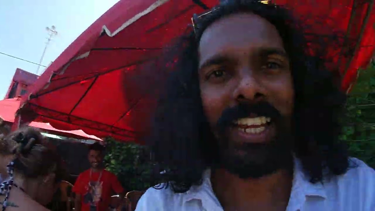 Weed cloths & baby Tatto at hippie market Sri Lanka