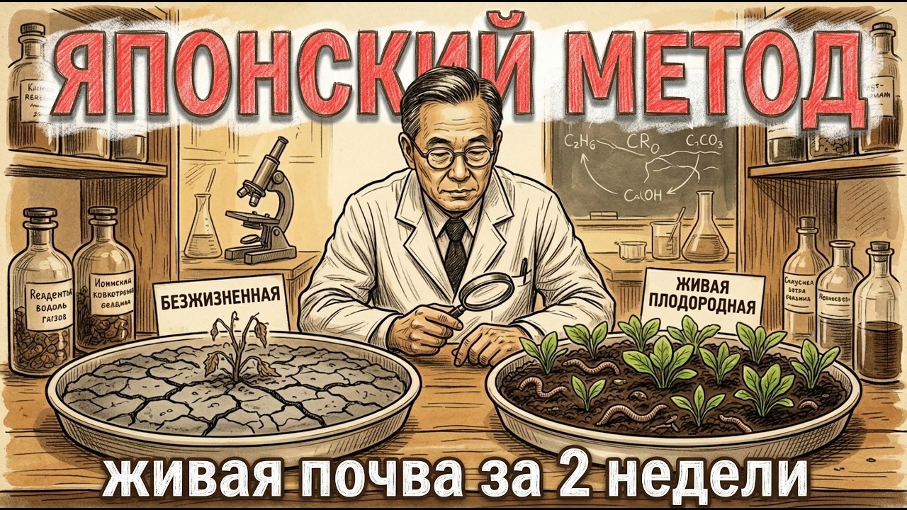 Живая почва без удобрений - Японский метод земледелия!