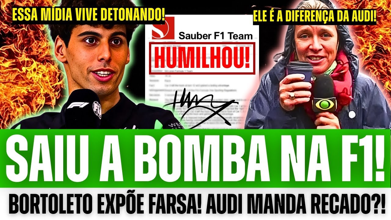 🚨 BORTOLETO CALA A BOCA DE CRÍTICOS AO VIVO! AUDI FAZ JOGADA DE MESTRE NA F1!