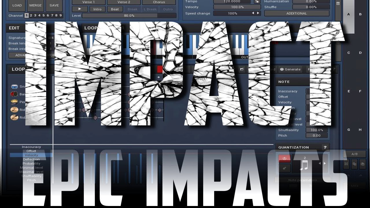 Epic Impacts using MDrummer