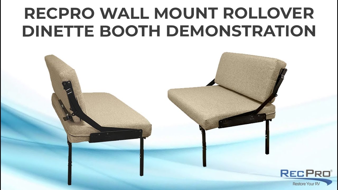 RecPro Wall Mount Rollover Dinette Booth Demonstration