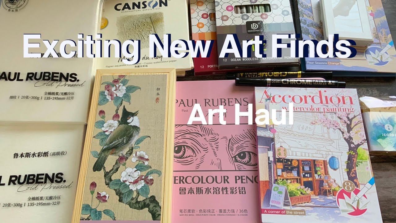 Exploring New Art Materials: Watercolors, Pencils, & Papers! — Art haul